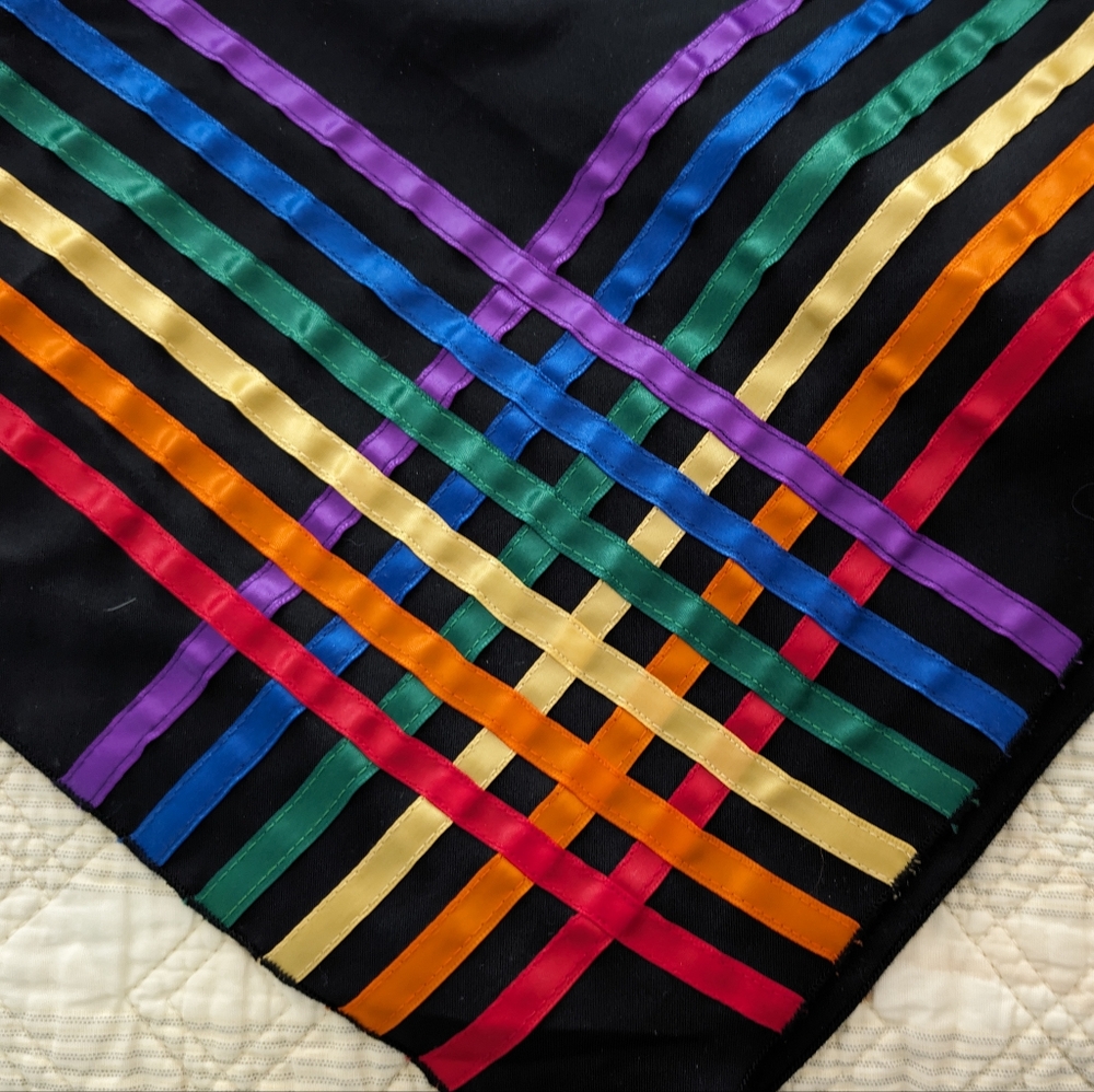 Rainbow scarf 48" square